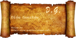 Diós Gusztáv névjegykártya